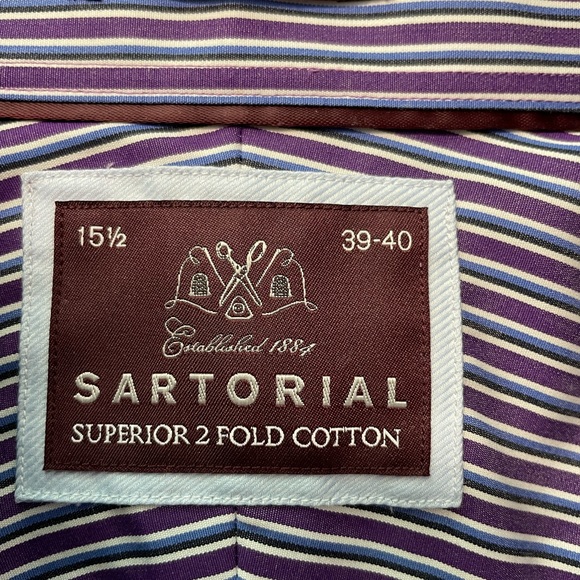 Men’s button down shirt.collar size 15 1/2
SARTORIAL
SUPERIOR 2 FOLD COT… - Picture 5 of 8